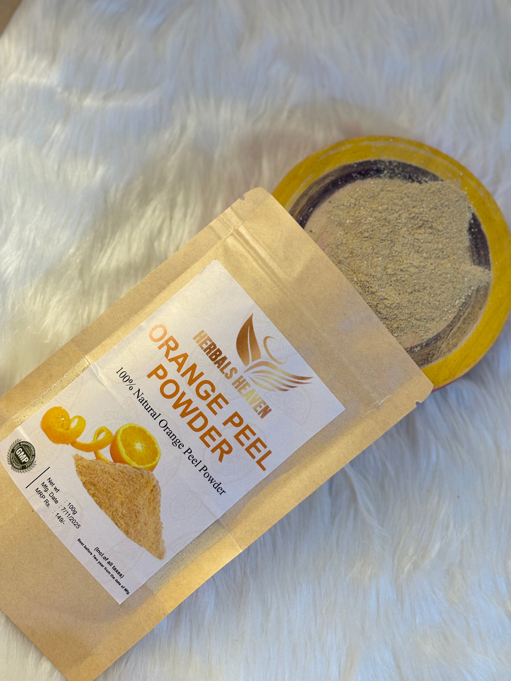 Herbals Heaven Orange Peel Powder – 100% Natural